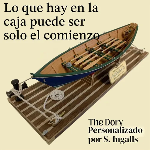 Vista 6 de Lowell Grand Banks Dory - Kit de barco de madera a escala 1:24 con piezas de tilo cortadas con láser, planos e instrucciones detallados, base