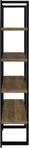 Vista 10 de Coaster Home Furnishings - Danbrook - MDF y laminado - Estantería de 4 estantes con acabado de doble tono y estilo contemporáneo - Oficina en casa