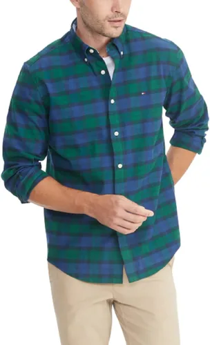 Vista 3 de Tommy Hilfiger Camisa de sarga de manga larga con botones para hombre en corte clásico