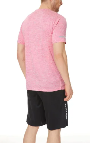Vista 5 de MAGCOMSEN Paquete de 3 camisetas de manga corta para hombre, cuello redondo, secado rápido, atléticas, para correr, gimnasio, Wokout, fitness