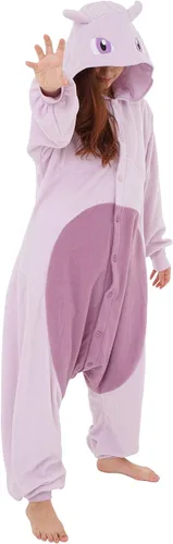 Vista 3 de Mono de Pokemon Kigurumi de Mewtwo
