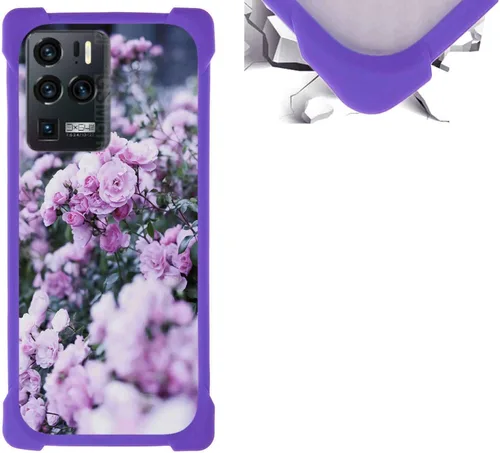 Vista 16 de jioeuinly Funda compatible con ZTE Blade X1 5G Phone Case PC Backplane + cubierta de silicona suave marco XSH