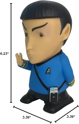 Vista 9 de FAMETEK Star Trek: TOS - Mr. Spock - Altavoz Bluetooth de 6 pulgadas con efectos de sonido, micrófono y citas auténticas de Spock