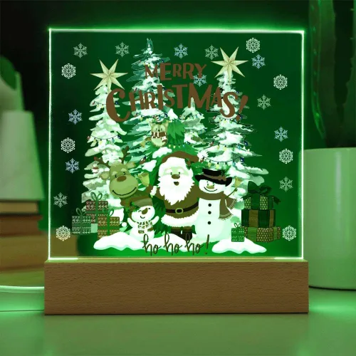 Vista 8 de Lámpara de luz nocturna de Navidad, ideas de regalo para niños o nietos con Papá Noel, accesorios únicos de iluminación LED de Navidad, lámpara