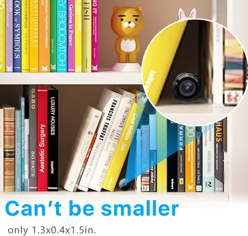 Vista 3 de Cámara inalámbrica WiFi más pequeña, cámara espía HD1080P, cámara inteligente para el hogar, cámara portátil para bebé, cámara para mascotas