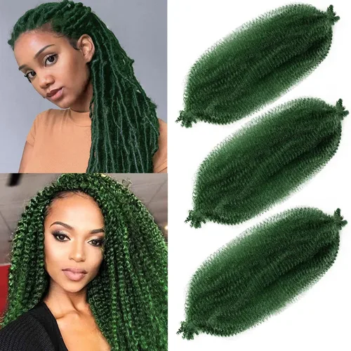 Vista 12 de Trenzas Afro Twist de 12 pulgadas - Cabello trenzado al crochet estilo Afro (12 pulgadas (Paquete de 3), 30#)