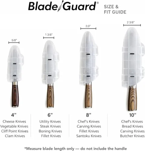 Vista 4 de Blade Guard - Protector de hoja de cuchillo de 4 pulgadas, fabricado en Estados Unidos, almacenamiento y transporte seguros para cuchillos