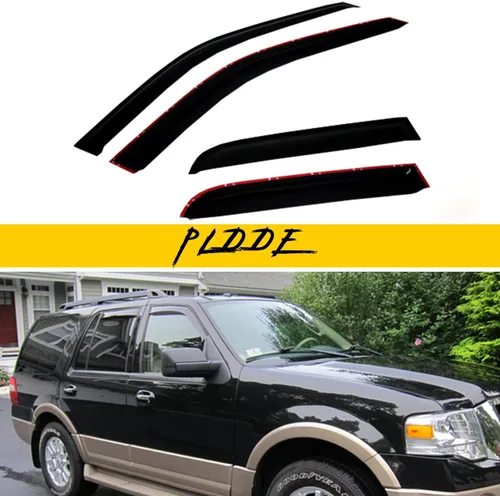 Vista 47 de Protectores de lluvia compatibles con modelos Trailblazer/GMC Envoy 2002-2009 para 5 pasajeros, visera de ventana lateral, deflector de viento