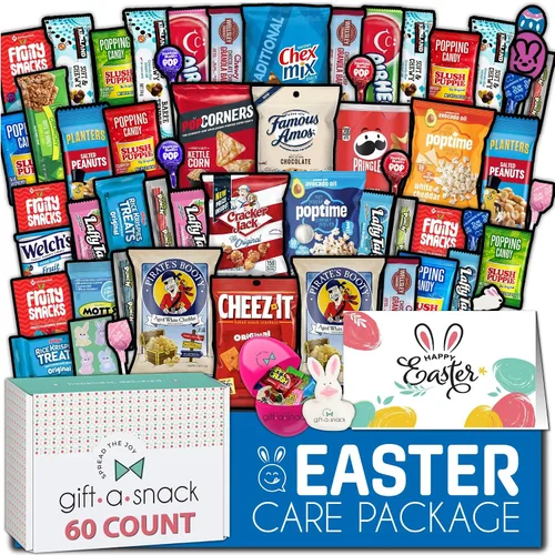 Vista 22 de Gift A Snack - Caja de aperitivos paquete variado de dulces + tarjeta