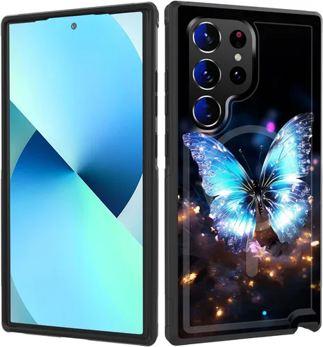 Vista 111 de Funda magnética para Galaxy A16 5G, [compatible con MagSafe] [protección contra caídas de grado militar] Funda resistente a prueba de golpes