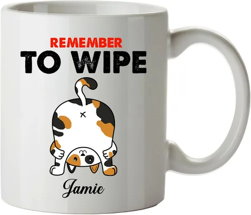 Vista 16 de Regalos de gatos para los amantes de los gatos, taza de gato personalizada, taza de gato de Feliz Navidad, ideas de regalos para dueños de gatos