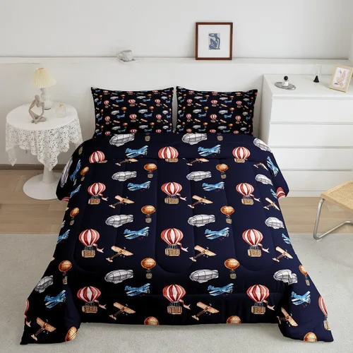 Vista 17 de Erosebridal Juego de edredón de camión de bomberos para niños, juego de ropa de cama de panal rojo brillante con diseño de panal de abeja