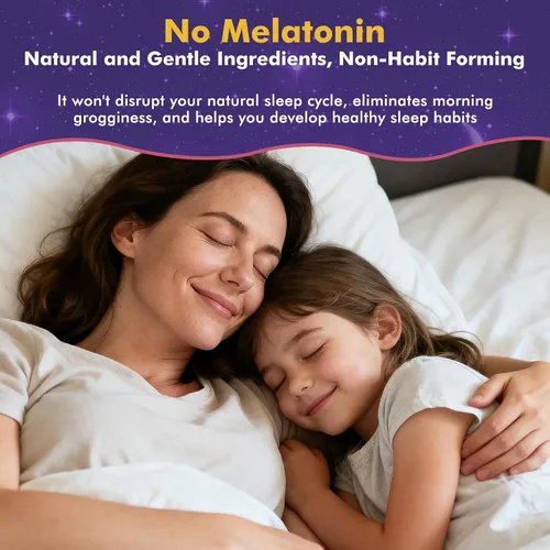 Vista 5 de Gomitas de glicinato de magnesio para niños mayores de 4 años y adultos, glicinato de magnesio 150/300 mg para sueño natural, relajación y apoyo