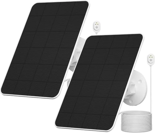 Vista 8 de Cargador de panel solar compatible con Arlo Pro 3/Pro 4/Pro 5S/Pro 3 Floodlight/Ultra/Ultra2, carga de paneles solares de 5 V 4 W, IP66 resistente a