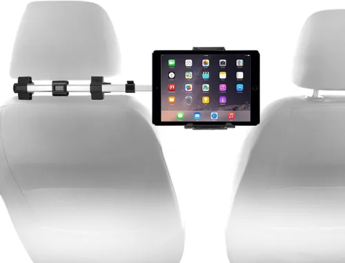 Vista 9 de Macally Soporte para reposacabezas de automóvil, esenciales para viaje por carretera, para niños, soporte para tablet de asiento trasero