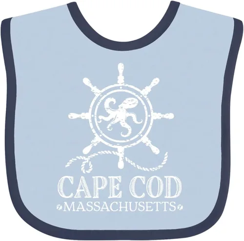 Vista 11 de inktastic Cape Cod Massachusetts - Babero náutico para bebé