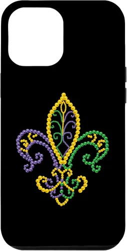 Vista 6 de Funda para iPhone 15 Mardi Gras Fleur De Lis Beads Carnival 2023 Mardi Gras Party Case