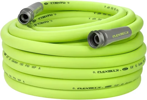 Vista 5 de Liberty Basics 510 - Carrete de manguera de montaje en pared y manguera de jardín Flexzilla de 5/8 pulgadas x 75 pies