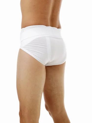 Vista 4 de Underworks Braga de soporte para hernia inguinal pequeña 28-32 cintura