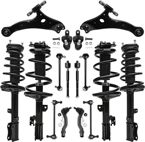 Vista 19 de Detroit Axle - Kit de suspensión frontal de 15 piezas para Jeep Grand Cherokee 99-04 1999 2000 2001 2002 2003 2004, brazos de control superior e