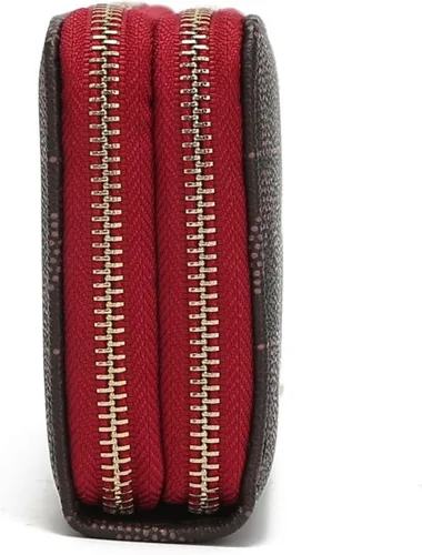 Vista 19 de MKF Collection Mia K - Cartera de pulsera para mujer, pequeña cartera de cuero vegano para tarjetas de crédito con cremallera y bolsillo