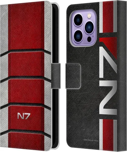 Vista 89 de Head Case Designs Funda de piel con licencia oficial de EA Bioware Mass Effect Cerberus Logo Graphics tipo cartera compatible con Apple iPhone 11