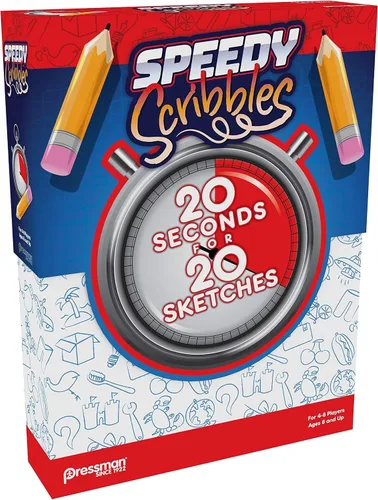 Vista 3 de Speedy Scribbles - Los 20 segundos para 20 bocetos juego de dibujo para 4-8 jugadores por Pressman