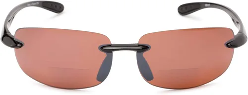 Vista 6 de Mass Vision 'The Influencer' - Gafas de sol de lectura bifocales ligeras para hombres y mujeres con protección UV400 Carey