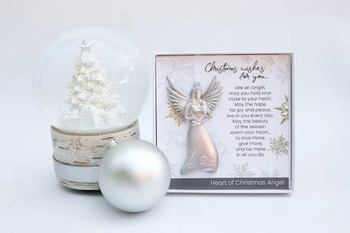 Vista 3 de Hermoso ángel de amor con deseos navideños para familiares y amigos