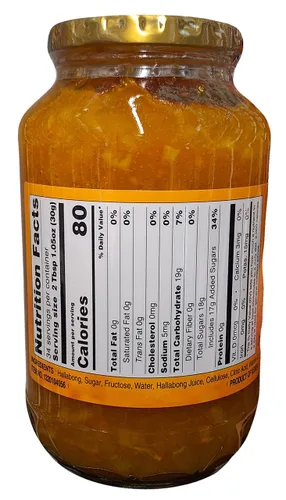 Vista 3 de HAIO Jeju Hallabong Tea Té de mandarina coreana 2.2 libras por frasco (2.2 lbs) 1 frasco
