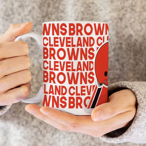 Vista 3 de Rico Industries NFL Football 15 oz White Ceramic Mug