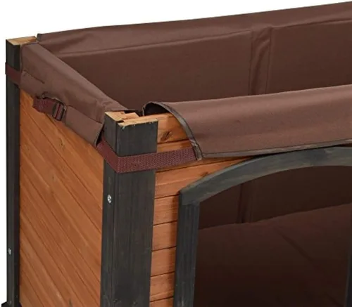 Vista 6 de PRECISION PET productos juego de aislamiento para casa de perro estilo cabina - Lavable a máquina - Grande