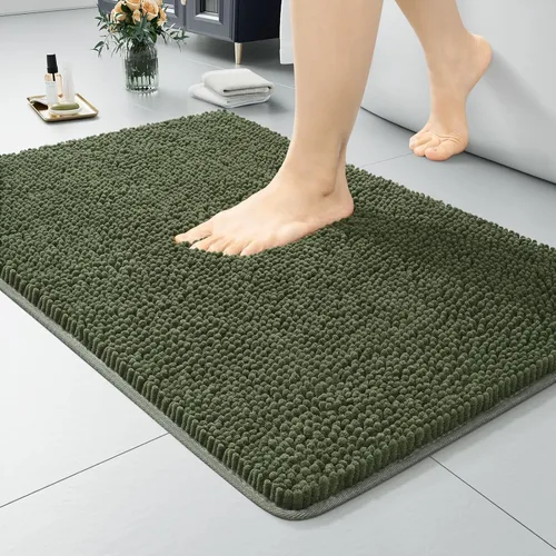 Vista 99 de LOCHAS - Alfombra de baño de lujo lanuda de 24 x 17 pulgadas, color beige