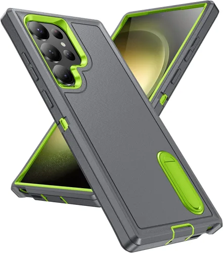Vista 22 de IDweel Funda para Galaxy S22, para Galaxy S22 con soporte, protección resistente a prueba de golpes, antiarañazos, funda dura de estudio para Galaxy