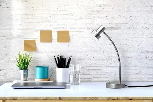 Vista 6 de O'Bright Lámpara de escritorio LED regulable con puerto de carga USB (5V/2A), LED de atenuación de rango completo, lámpara de mesa con cargador USB