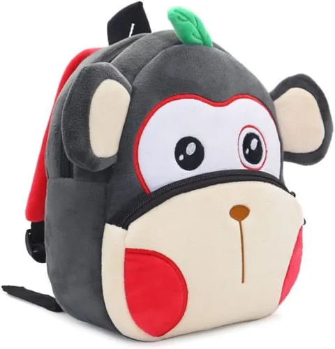 Vista 7 de Mochila para niños y niñas, bonita bolsa de felpa suave para niños pequeños de dibujos animados de animales pequeños, mini mochila pequeña