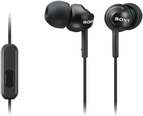 Vista 2 de Sony Audífonos con cable de graves profundos con control de teléfono inteligente y micrófono - Negro metálico