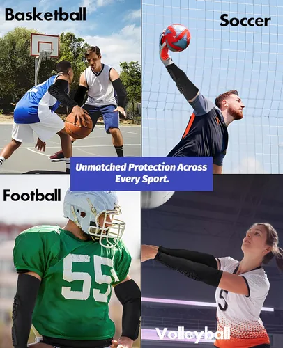 Vista 5 de AceList Coderas para brazos para adultos y niños, absorción de golpes, acolchado de EVA, antideslizante, transpirable, protección deportiva