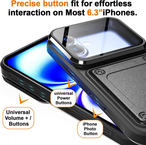 Vista 4 de AICase Funda impermeable para teléfono, función universal de autocomprobación, bolsa seca para playa, flotante, ducha, esnórquel, para iPhone