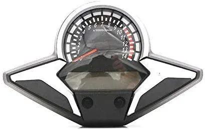 Vista 4 de Motocicleta LCD Digital Velocímetro Odómetro Tacómetro Calibre KMH Para Honda CBR250R CBR 250 Custom Negro
