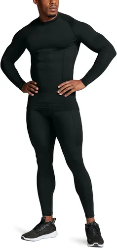 Vista 8 de ATHLIO - Paquete de 1 o 3 camisetas de compresión de manga larga con protección FPU 50+ para hombre, camiseta de protección para deportes acuáticos