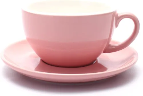 Vista 12 de Coffeezone - Taza de café con platillo de libre servicio, pequeña, para capuchino y café expreso doble, tazas de café de cerámica para cafetería