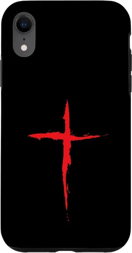Vista 25 de Funda con Crucifijo de Símbolo Religioso de la Cruz Roja Sangre para iPhone 16
