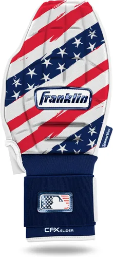 Vista 16 de Franklin Sports MLB Guante deslizante de béisbol y sóftbol - CFX PRT Guantes de baserunning deslizantes protectores para adultos y jóvenes - Guante