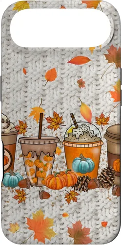 Vista 27 de Thanksgiving Fall Fall Leaves Autumn Pumpkin Spice Phone Case for iPhone 17