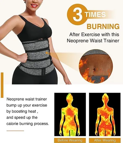 Vista 4 de Corsé Top Sudor Cintura Entrenador De Neopreno Para Mujeres Hombres Cincher Cuerpo Shaper Para Pérdida De