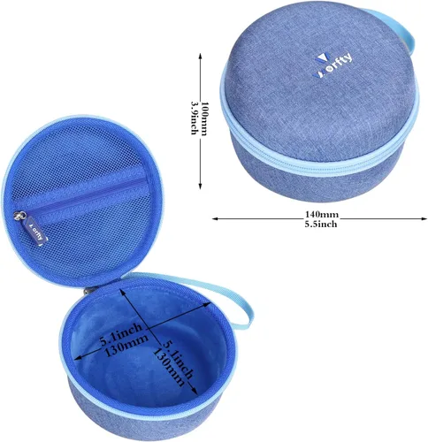 Vista 5 de Funda para Ultimate Ears MINIROLL Altavoz Bluetooth impermeable ultraportátil - Bolsa de almacenamiento protectora de viaje (azul)