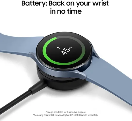 Vista 6 de SAMSUNG Galaxy Watch 5 40mm Smartwatch Bluetooth con seguimiento de salud, fitness y sueño, cristal de zafiro, seguimiento GPS mejorado, versión EE.