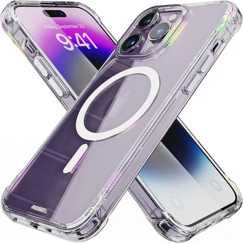 Vista 26 de Phone REBEL - Funda transparente para iPhone 14 Plus [Crystal Series Gen-4] Compatible con MagSafe Resistente, Antiarañazos, Sin Amarilleo