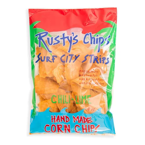 Vista 8 de Rusty's Chips - Chips de maíz crujientes saludables hechos a mano con chile y lima, sin conservantes - Snacks sin gluten, sin transgrasas, sin OMG
